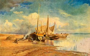 Barges sur la Volga - Fyodor Vasil