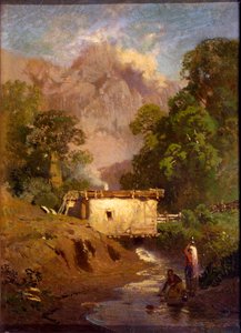 Paysage de Crimée, peinture russe du 19e siècle