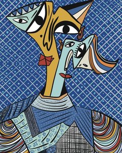 Visages cubistes abstraits - GIovanna Gil Alves