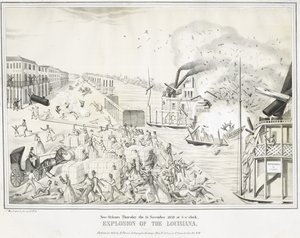 Nouvelle-Orléans jeudi 15 novembre 1849 à 5 heures, Explosion de la Louisiane, vers 1849