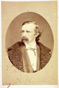 Portrait de cabinet de George Armstrong Custer, signé et dédicacé à son frère, Tom Custer