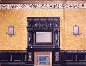 Design pour le salon avant, No.1 Grosvenor Crescent, Londres, vers 1850