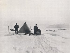 Camp de Levick parmi les crevasses, 1912, 1913 - G. Murray Levick