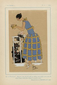 Très Parisien 1923 No 11: 13.- PAPILLON. - Exquise cette robe de style... - G P. Joumard