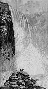 Sur les rochers en dessous des chutes américaines, 1883