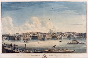 Nouveau pont de Londres, Londres, 1827