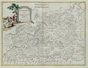 Estrémadure et Castilla la Nueva, gravure par G. Zuliani tirée du Tome I du Nouvel Atlas publié à Venise en 1776 par Antonio Zatta, Collection Privée - G. Zuliani