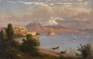 Naples avec le Vésuve