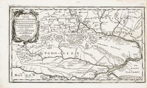 Carte montrant à la fois Poltava et Bender