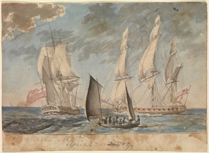 Deux petites frégates de la Royal Navy