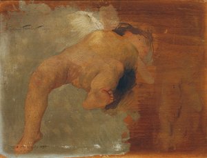 Putto couché