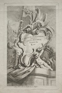 Livre des fontaines : No. 1, Page de titre, vers 1736 - Gabriel Huquier