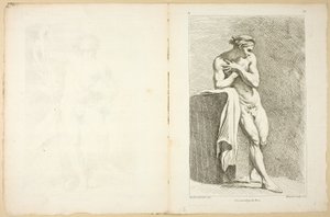 Figure (recto et verso), du Premier livre de figures d’Académies gravées en Partie par les Professeurs de l’Académie Royale - Gabriel Huquier