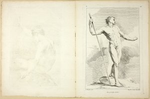 Figure (recto et verso), du Seconde livre de figures d’Académies gravées en Partie par les Professeurs de l’Académie Royale - Gabriel Huquier