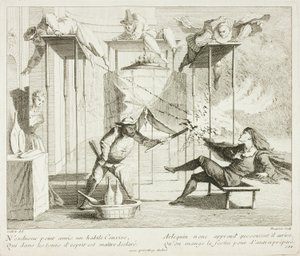 Plate from Livre de Scènes Comiques - Gabriel Huquier