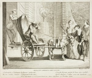 Plate from Livre de Scènes Comiques - Gabriel Huquier