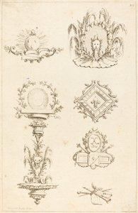 Dessins pour des culs-de-lampe : pl. 10 - Gabriel Huquier after Claude Gillot