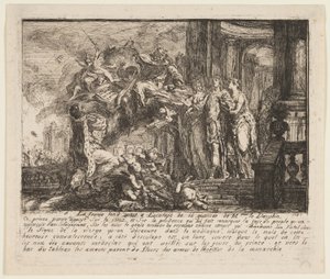 Allégorie sur la convalescence du Dauphin - Gabriel Jacques de Saint Aubin