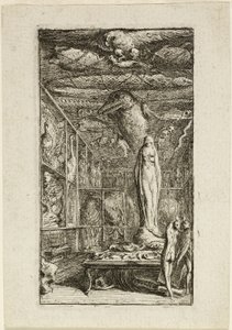 Frontispice pour Almanach Historico-Physique - Gabriel Jacques de Saint Aubin