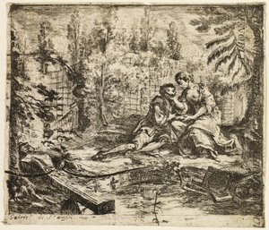 Conversation galante - Gabriel Jacques de Saint Aubin