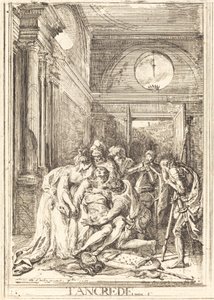 La mort de Tancrède [gauche]
