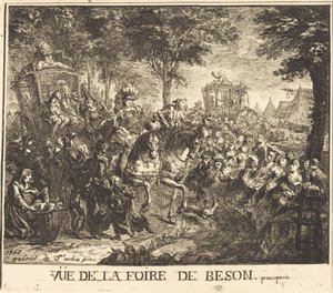 Vue de la foire de Beson - Gabriel Jacques de Saint Aubin