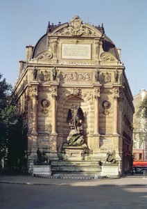 La Fontaine Saint-Michel, 1860