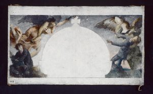 Esquisse pour la peinture du monument aux morts de la guerre de 1870 au Lycée Chaptal, vers 1879