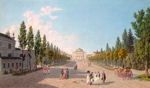 Vue du palais de Pavlovsk depuis le parc, 1808
