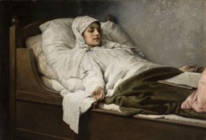 La voyante de Prevorst en sommeil profond, 1892 - Gabriel Max