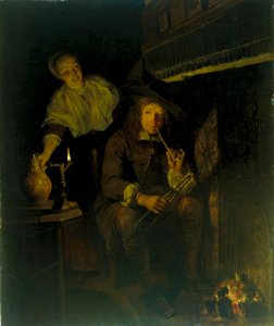 Allemand : Der Raucher am Kamin The Smoker at the Fireside