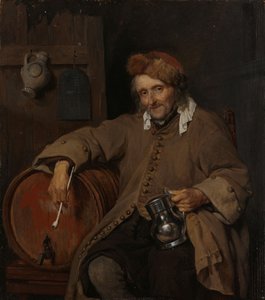 Le vieux buveur, vers 1661-3 - Gabriel Metsu