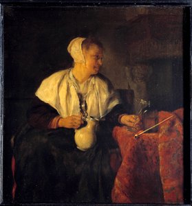 Le riboteur. Peinture de Gabriel Metsu