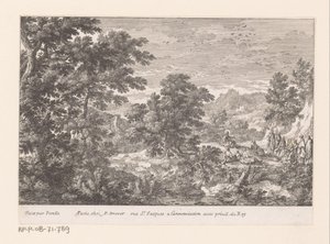 Paysage avec le Christ parlant aux disciples