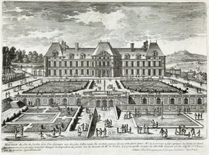 Vue du château de Meudon - par Perelle, fin XVIIe siècle - Gabriel Perelle