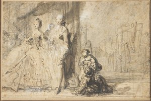 La Promenade des Boulevards - Gabriel de Saint Aubin