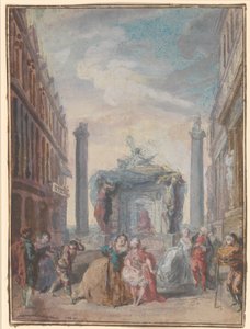 Les fêtes vénitiennes, après 1759 - Gabriel de Saint Aubin