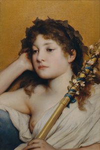 Tête de femme pensive - Gabriel von Max