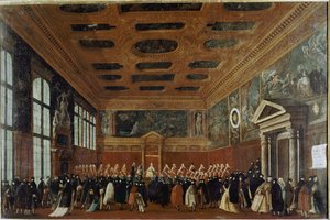 Réception des ambassadeurs au Collège