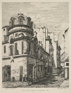 Eaux-Fortes sur le Vieux Paris : Ancienne école de médecine rue de la Bûcherie - Gabrielle Marie Niel
