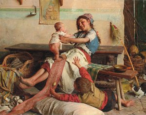Affection fraternelle, vers 1900 - Gaetano Chierici