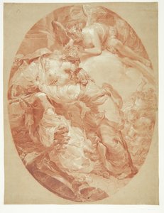 La mort de Didon - Composition ovale - Gaetano Gandolfi