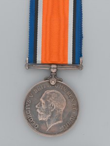 Médaille de guerre britannique 1914-20 décernée au soldat Andreya