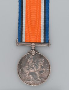 Médaille de guerre britannique 1914-20 décernée au soldat Andreya