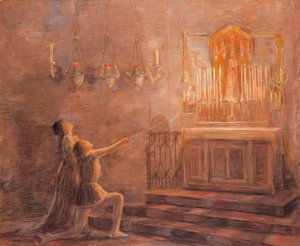 Ugo et Parisina dans la chapelle de Loreto