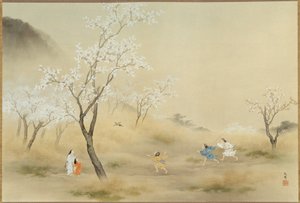 No-asobi (Jouer dans le champ), vers 1905 - Gaho Hashimoto