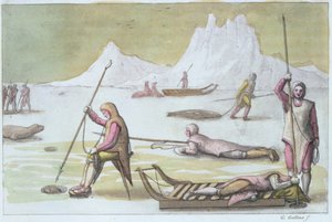 En attente sur la glace (détail)