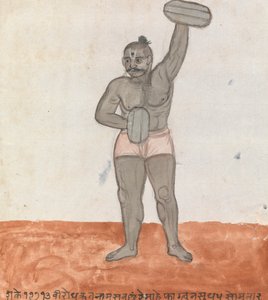 Jeytie soulevant des poids - Gangaram Chintaman Tambat