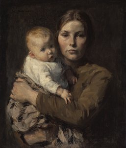 Mère et enfant, vers 1906
