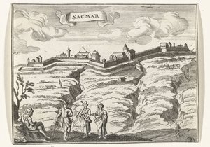 Vue de Satu Mare (Topografische afbeeldingen van Oostenrijk, Hongarije en de Balkan) - Gaspar Bouttats